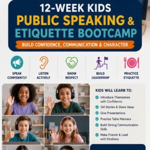 Full term Public speaking coaching for children