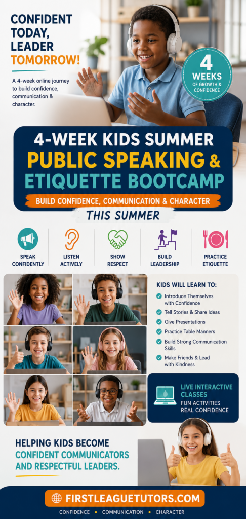 Summer Edition Public speaking coaching for children